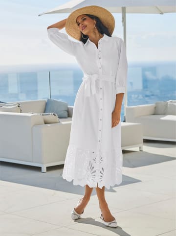 Heine Spitzen-Kleid in ecru