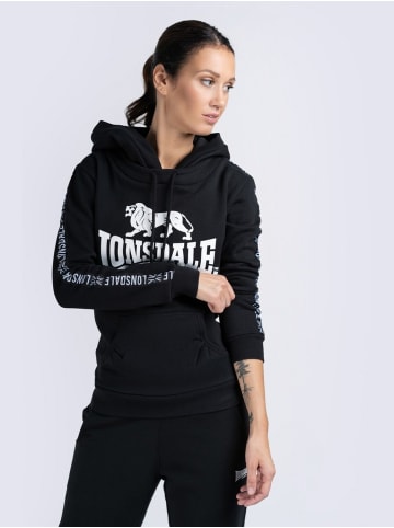 Lonsdale Hoodie "Dihewyd" in Schwarz