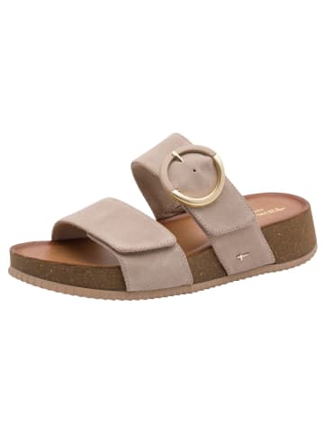 Tamaris WIDE FIT Pantolette in BEIGE SUEDE