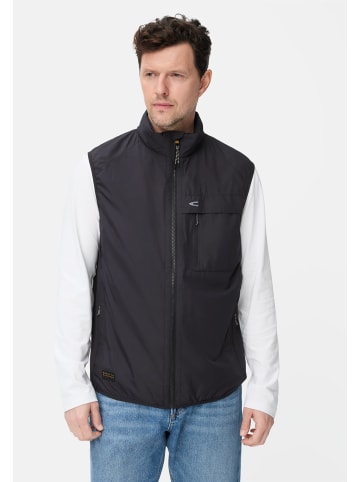 Camel Active Outdoor Weste aus wasserabweisendem Material in Dunkelblau