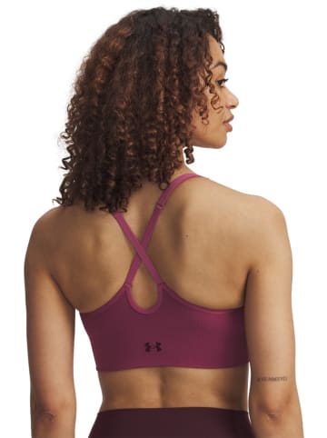 Under Armour Sport-BH "Vanish Seamless Low Bra" in Rot