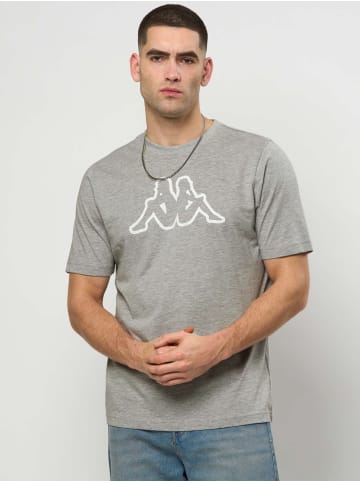 Kappa T-Shirt KMLogo in Black-Grey-Beige Fog