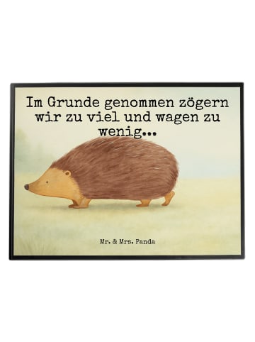 Mr. & Mrs. Panda Schreibtischauflage Igel Herzen Design mit Spruch in Weiß
