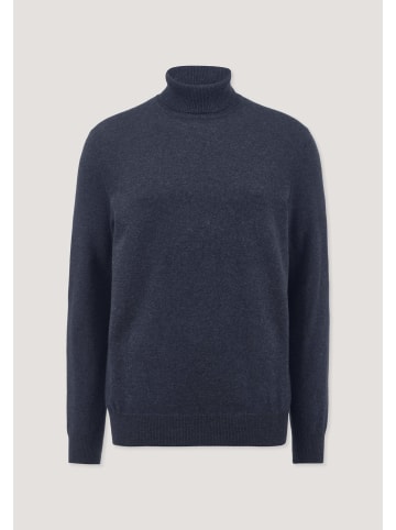 Hessnatur Strick Rollkragen Pullover in dunkelblau