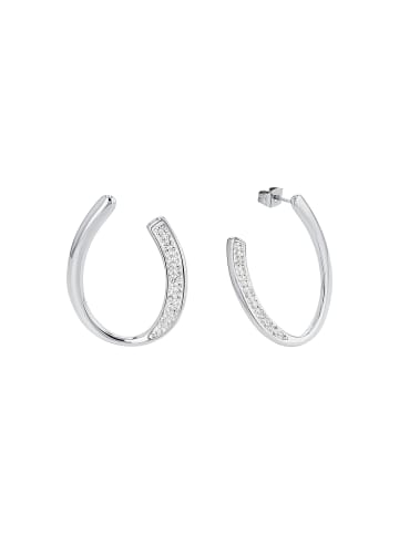 Amor Creolen Edelstahl in Silber