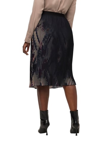 Ulla Popken Plisseerock in bordeauxviolett