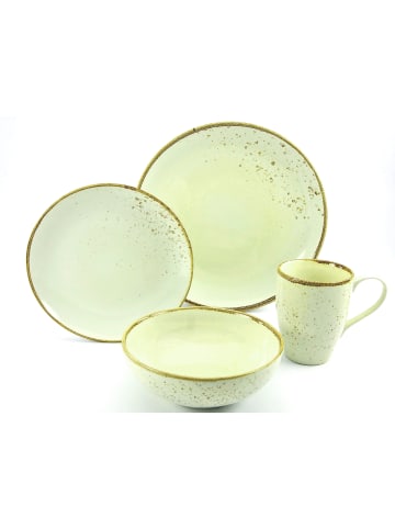 CreaTable CreaTable Nature Collection Skandinavien Single Set 4 teilig in creme in Creme