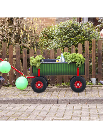 relaxdays 8x Sackkarrenrad in Schwarz-Rot - (H)85 x Ø260 mm