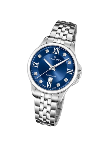 Candino Analog-Armbanduhr Candino Elegance silber mittel (ca. 34mm)