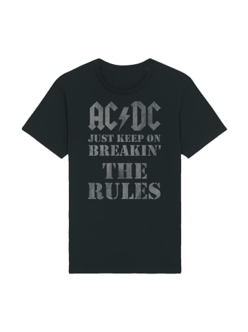 F4NT4STIC T-Shirt AC/DC Just Keep On Breaking The Rules in schwarz