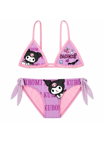 COFI 1453 Sanrio Kuromi Kinder Bikini Set in Rosa