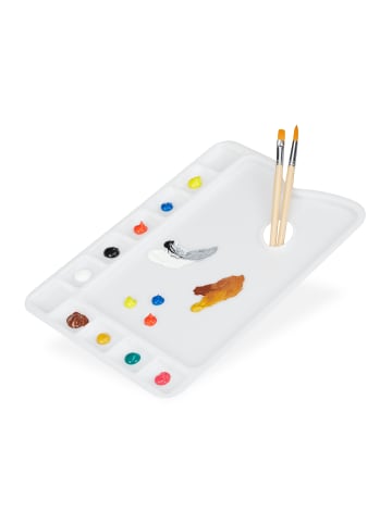 relaxdays 5 x Mischpalette eckig