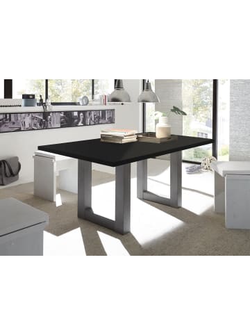 58 aufm Kessel ESSZIMMERTISCH Eila 4 160 x 90 x 75 Esstisch Graphit/Schwarzstahl