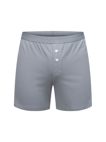 Erlich Textil  Casual Cotton weite Boxershorts aus Bio-Baumwolle in steingrau