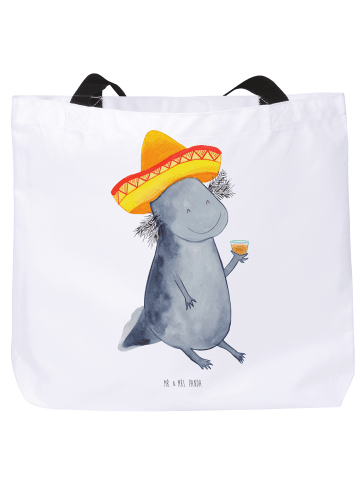 Mr. & Mrs. Panda Tasche Axolotl Tequila ohne Spruch in Weiß