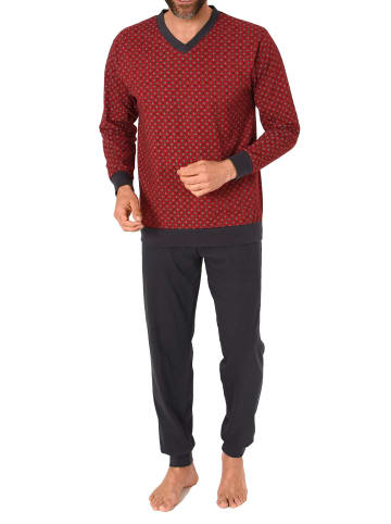 NORMANN Pyjama langarm print - 74990 in rot