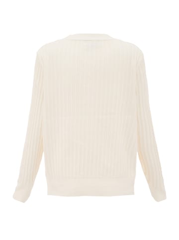 celocia Damen Strickjacke in Wollweiss