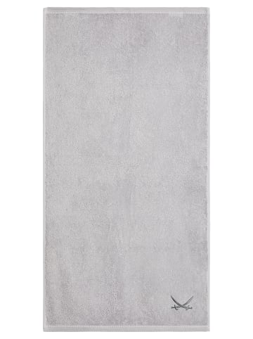 Sansibar 2er Duschtuch-Set „Frottier-Kollektion Classic“, 70x140 cm in Silber