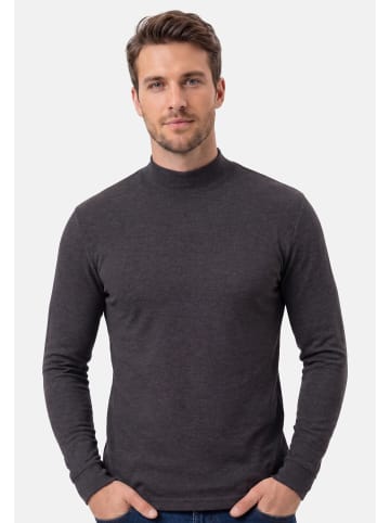 Ragman Langarmshirt Basic in Dunkelgrau / dunkelblau
