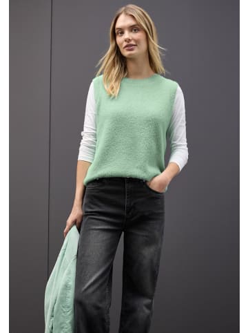 Street One Ärmelloser Pullover in Grün
