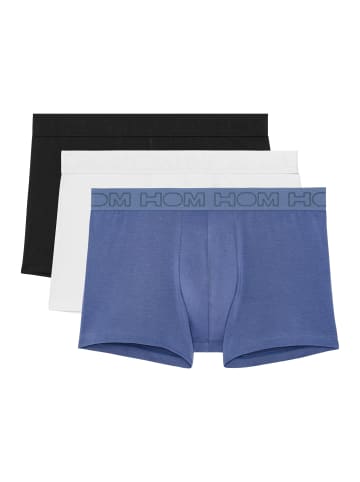 HOM Retro Short / Pant Armand in Schwarz / blau / weiß