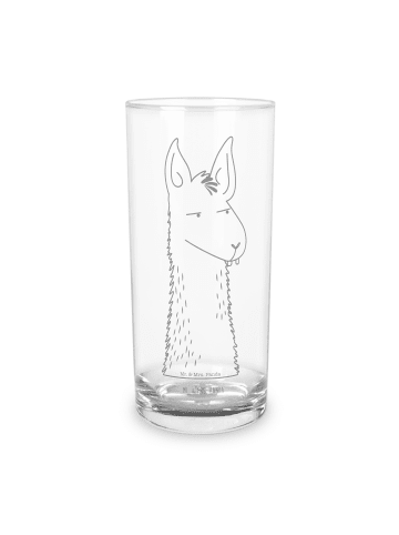 Mr. & Mrs. Panda Wasserglas Lamakopf Genervt ohne Spruch in Transparent