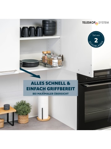 bremermann Teleskop-Gewürzregal ca. 11,5 x 8 x 29 cm (B/H/T)