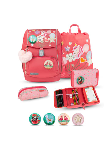 Belmil Premium Comfy Plus Rose Quartz Schulranzen Set 5tlg.