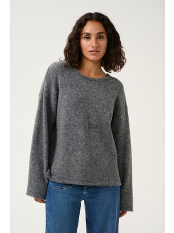 Kaffe Strickpullover KArue Regular fit in Dark Grey Melange