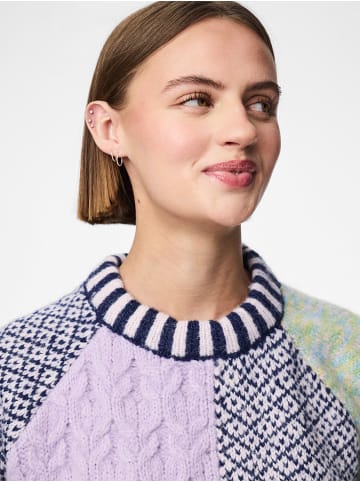 Pieces Pullover 'REMIX' Lila