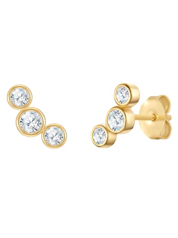 Rafaela Donata Ohrstecker aus Sterling Silber mit Zirkonia in gelbgold