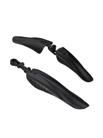 relaxdays 2 x Schutzblech Set 24-28 in Schwarz