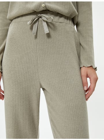 KOTON Schlafanzug-Strickhosen in Hellbraun