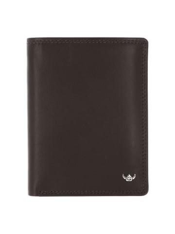 Golden Head Polo Geldbörse RFID Schutz Leder 12 cm in dunkelbraun