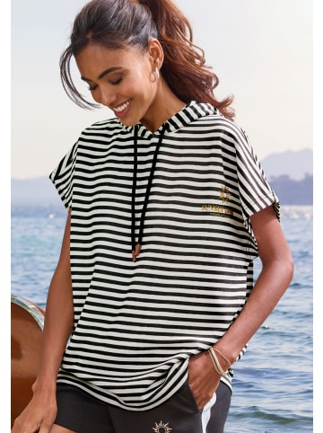 H.I.S Kapuzenshirt in schwarz gestreift