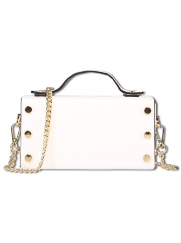 Toscanto Leder Handtasche Toscanto Tasche weiß ca. 19cm