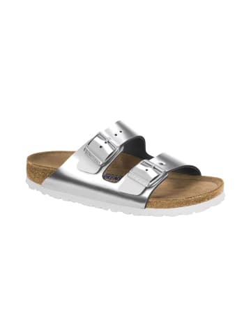 Birkenstock Pantoletten Arizona in silver