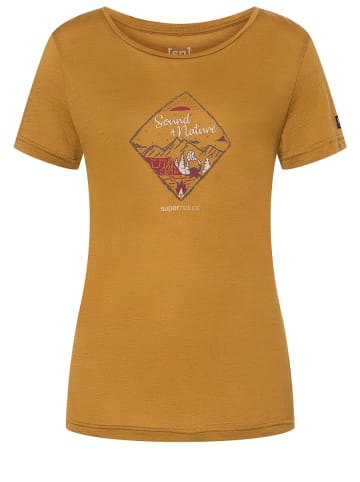 super.natural Merino T-Shirt in gelb