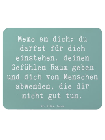 Mr. & Mrs. Panda Mouse Pad Spruch Gefühle Freiheit mit Spruch in Meeresbrise