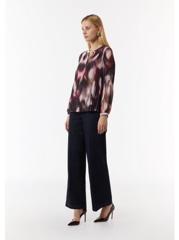comma Bluse langarm in Lila