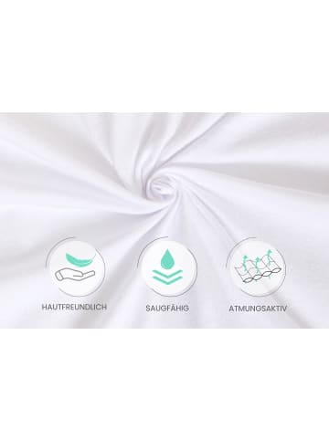 TICAA Spannbettlaken 90x200cm in Grau