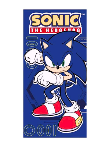 Sonic Strand-/Badetuch Sonic The Hedgehog - (L) 140 cm x (B) 70 cm in Blau