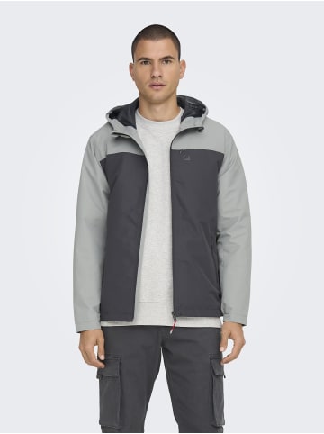 ONLY & SONS Jacke in Grey Pinstripe
