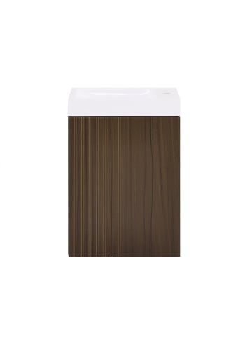 SoBuy Waschtischunterschrank in Dunkelbraun - (W) 22 x (H) 56 x (L) 40 cm