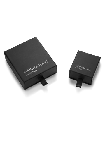 Männerglanz Armband aus Sterling Silber mit Achat in schwarz