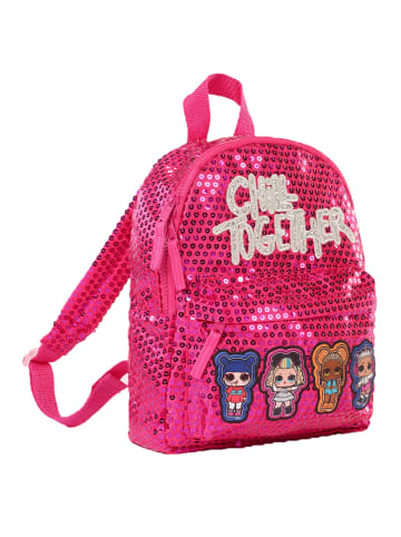 ONOMATO! Rucksack mit Glitzer und Pailletten L.O.L. Surprise! in Pink