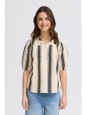 Fransa Kurzarm-Bluse FRMADDIE Regular fit in WIDE STRIPE METEORITE