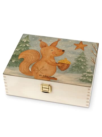 Mr. & Mrs. Panda Teebehälter Eichhörnchen Weihnachten Design ohn... in Weiß