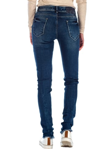 Cipo & Baxx Damen Slim Fit Hose Stonewashed in Blue