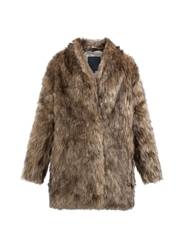 DreiMaster Klassik Damen Faux Fur Mantel in Braun